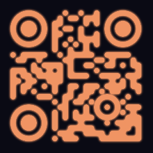 Orange custom QR template
